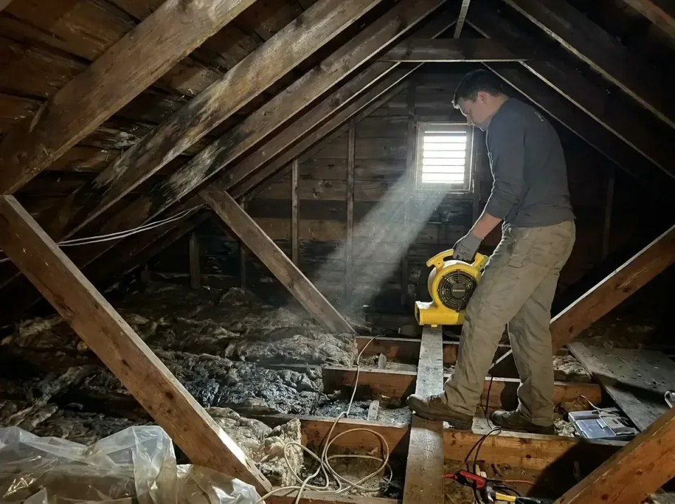 attic-water-damage-drying-proc-007 — frequently asked questions, Emergency Water Extraction & 24/7 Flood Response in Heathco…